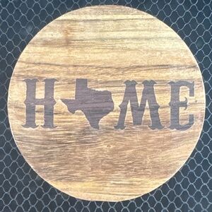 Rustic Brown Home Accent coasters (set of four)
